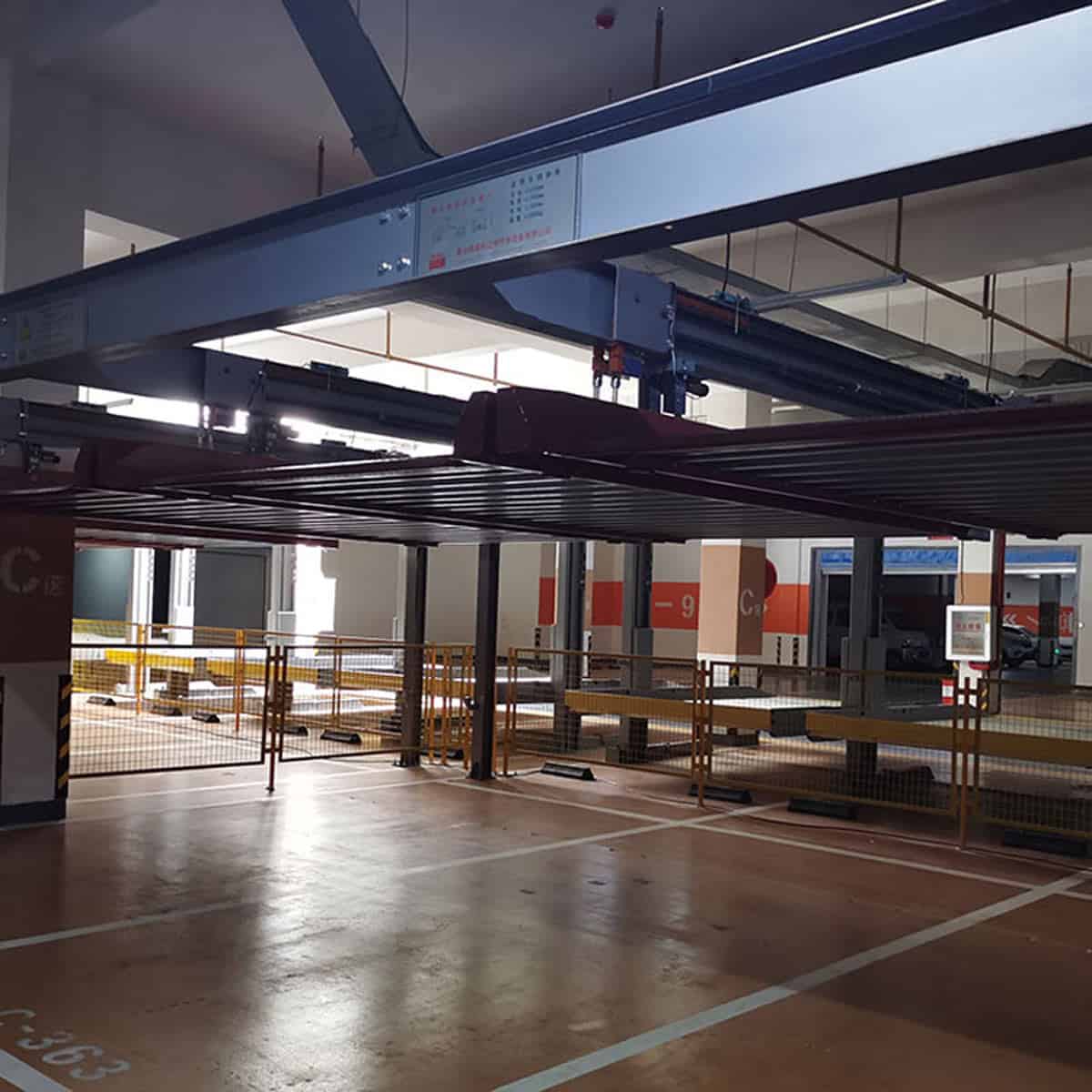 两当四柱简易升降机械立体车库