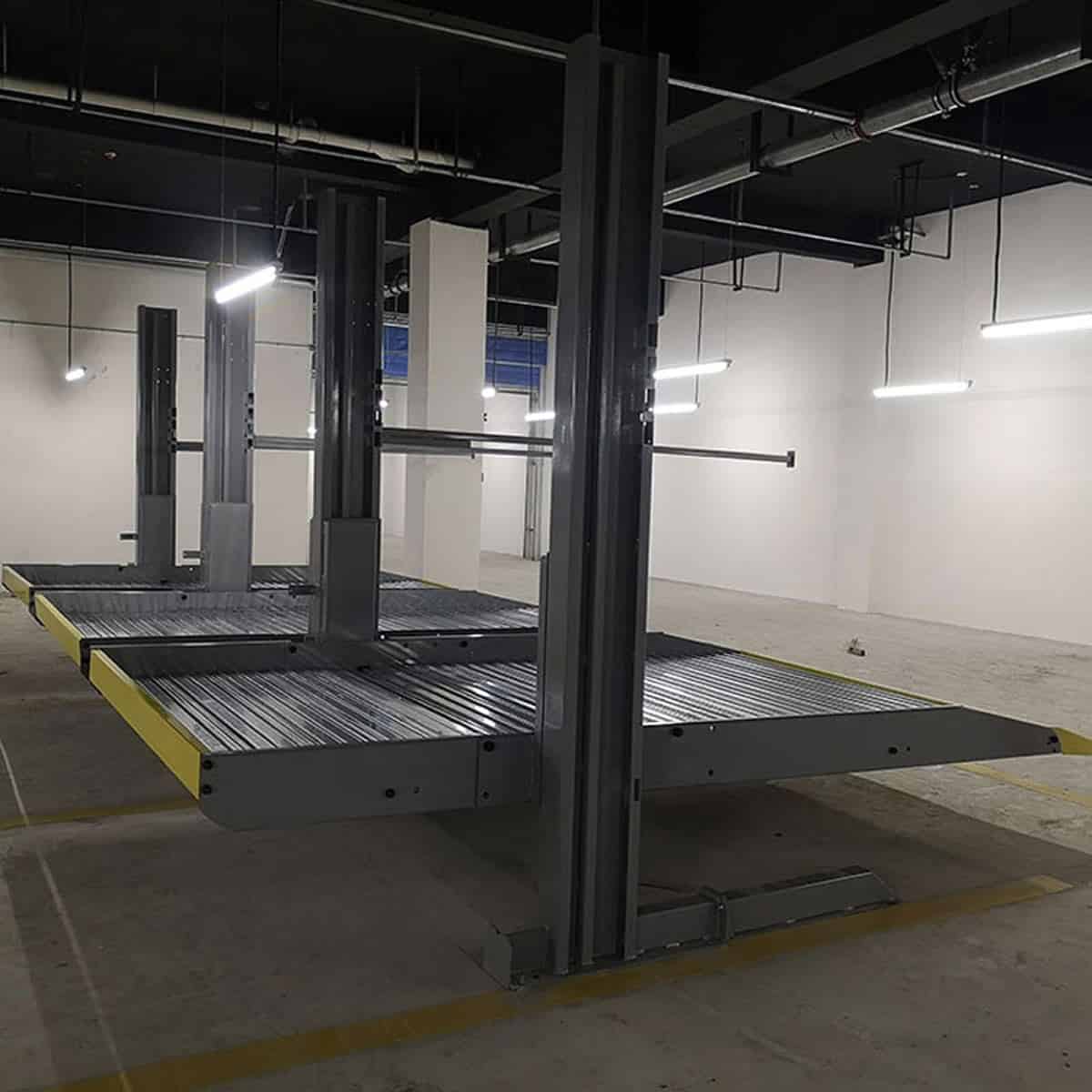 洛南两柱式机械式停车设备改造