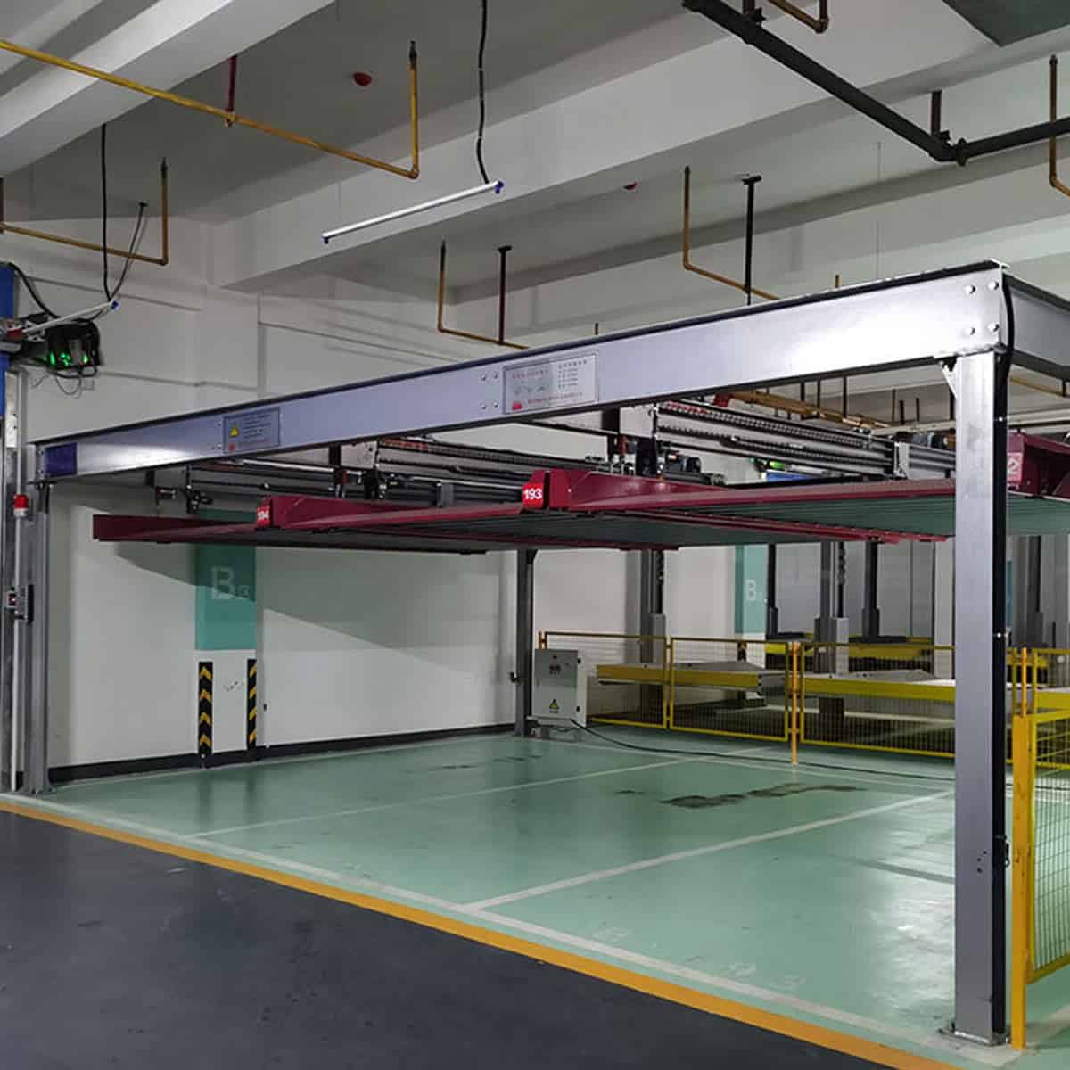 洛南室内立体停车位过验收