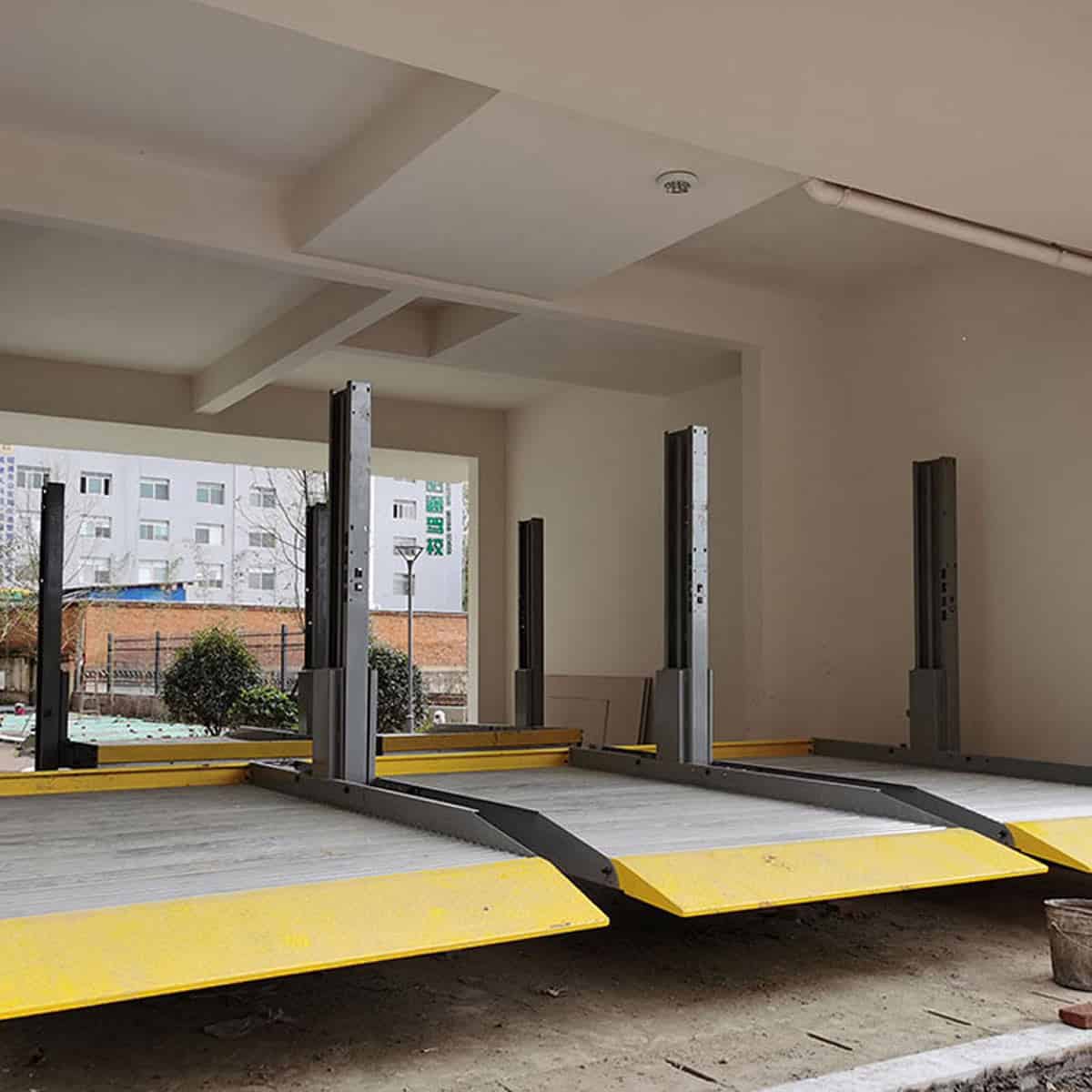 阿克塞简易升降式立体停车库过规划