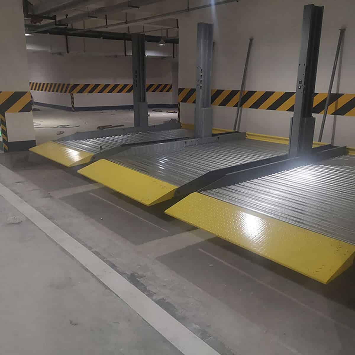 秦安两柱停车位拆除