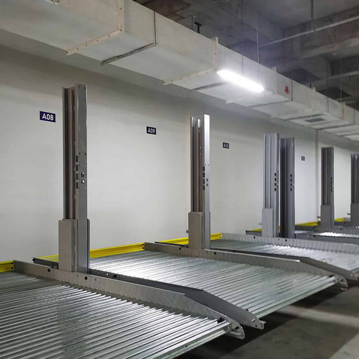 子长升降横移机械车库过验收