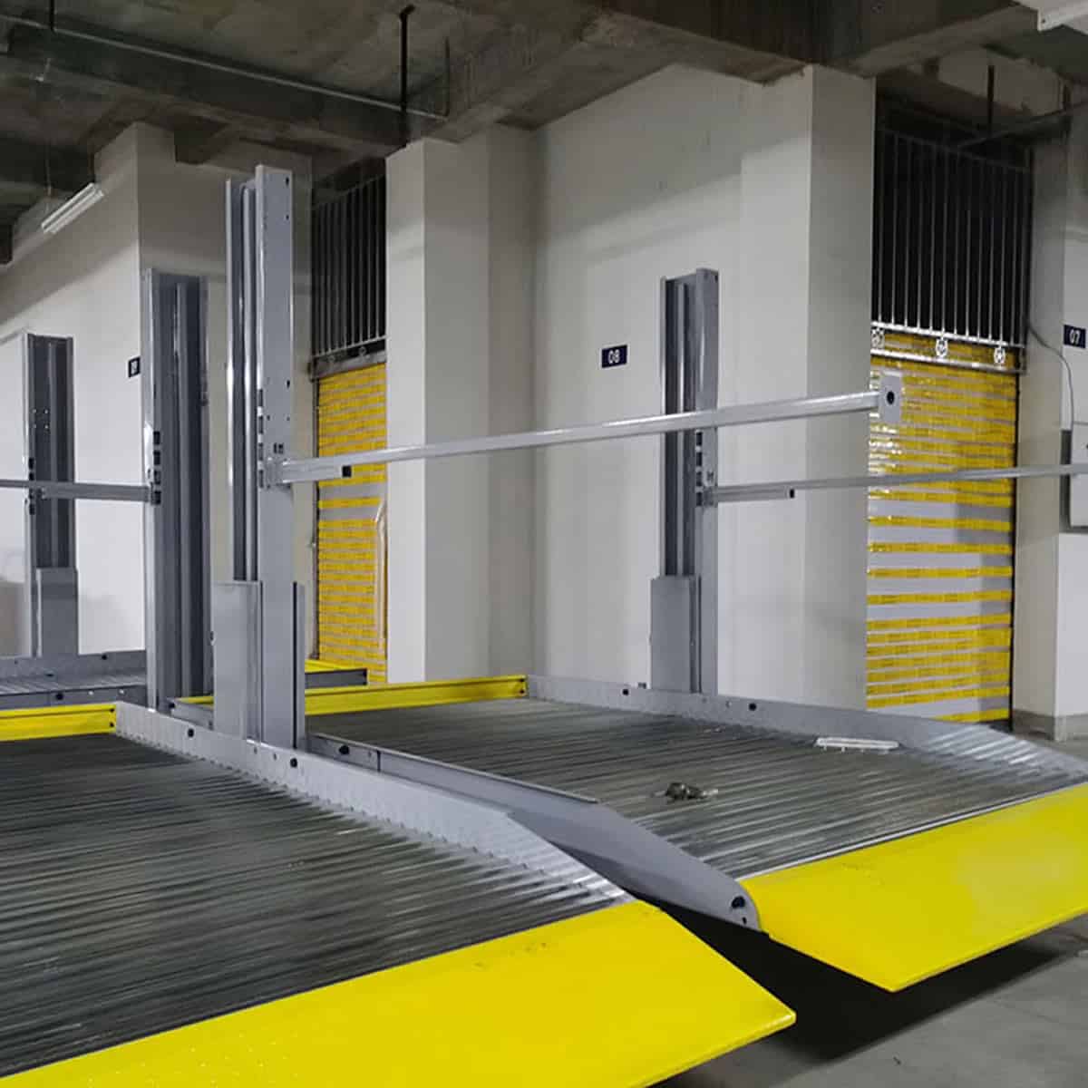 杨陵4柱机械停车场安装