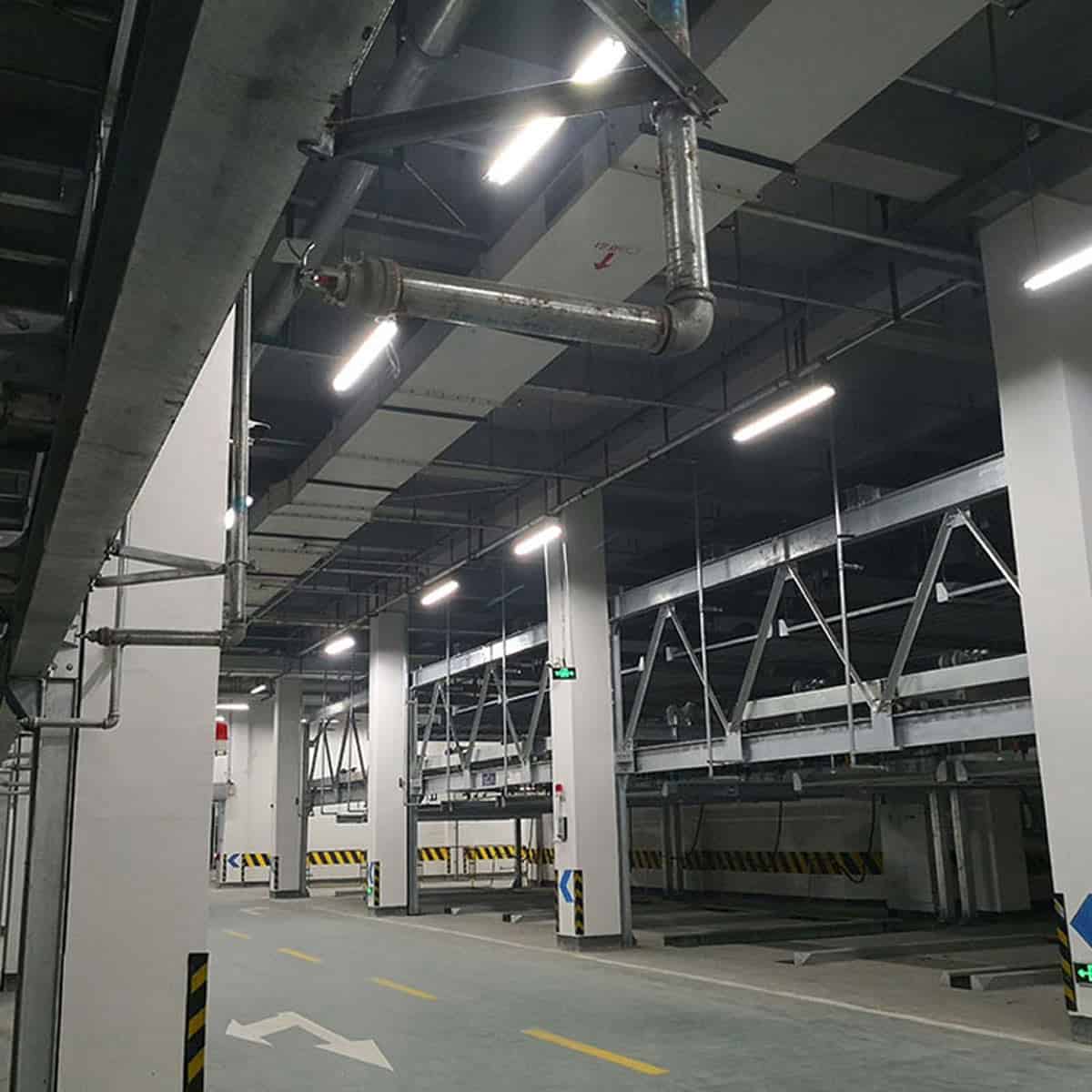 秦安双层立体车库过验收