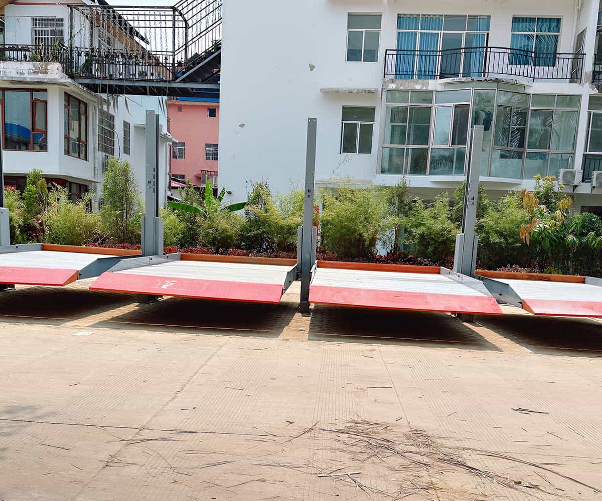 两当四柱机械式停车设备的使用方法